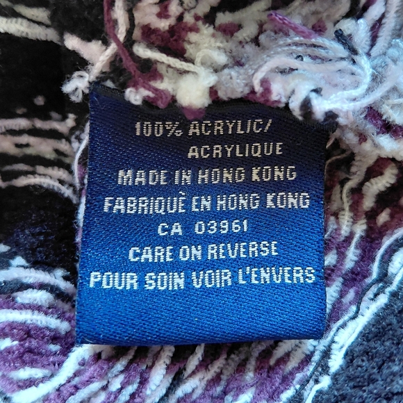 Denver Hayes Black and Purple Knit Cardigan - Picture 5 of 6